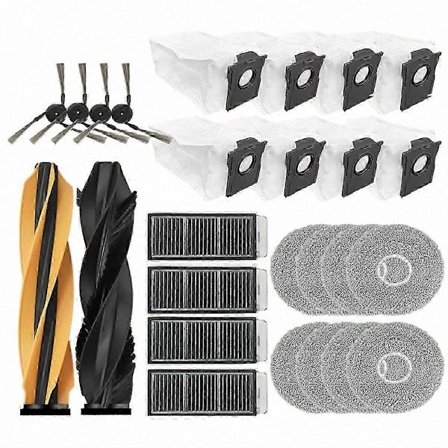 L40S Pro Ultra X50 Ultra L50 Pro Ultra Reservedeler: Sidebørste, Filter, Moppeklut, Støvposer_Overraskelsesgave