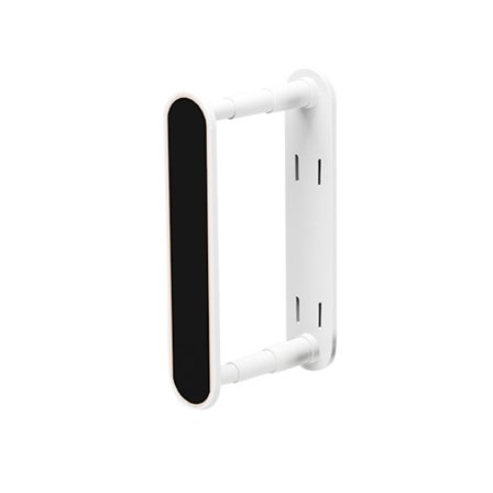 Uttrekkbart klesstativ i plast for vaskerom, balkong, gjørmerom, soverom, hvit