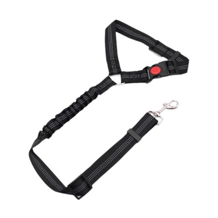 Sikkerhetsbelte for hund i bil, universell sele for hunder og katter i kjøretøy