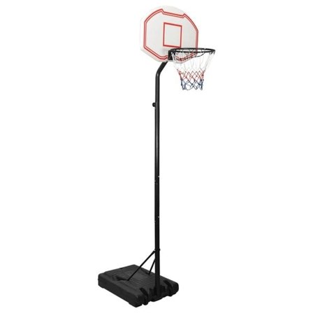 vidaXL Basketkorg med stativ vit 282-352 cm polyeten