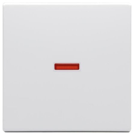 ABB 1789-84 Enkelvippa 1-vägs, röd lins Vit, Strömbrytare & vägguttag