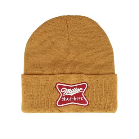 American Needle - Béžová cuff Beanie - Miller High Life Knit Hazel Cuff @ Hatstore