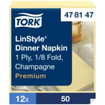 SERVIETT LINSTYLE 1/8 39X39CM