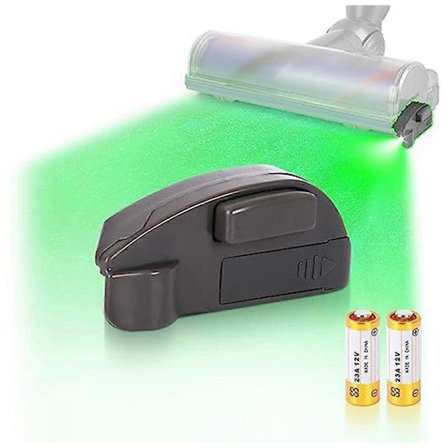 Pölyntunnistinvalo imurille LED-valo lisäosa, vihreä LED-valo imurin suulakkeelle