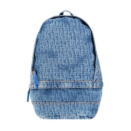 Diesel, Berlyn denim backpack Blauw, Heren, Maat:ONE Size