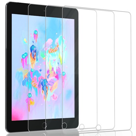 3-Pack Apple Ipad (9.7) 6th Gen Skärmskydd - Härdat Glas 9H - Super kvalitet 3D
