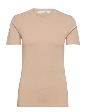 Ester Ss 265 T-shirt Top Beige Samsøe Samsøe