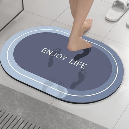 Superabsorberende gulvmåtte, hurtigtørrende badeværelsesmåtte, stor stuemåtte, enkel køkkendørmåtte (40x60 cm)