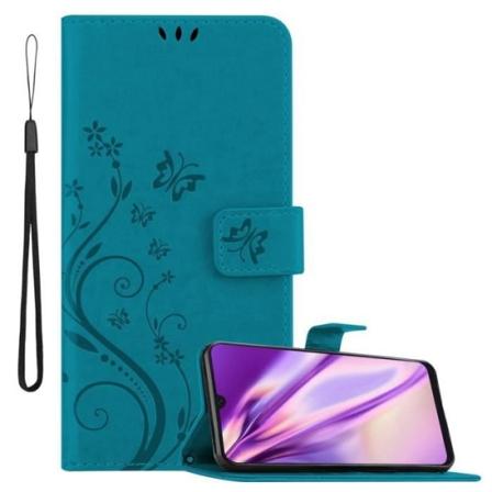 Cadorabo Fodral till Samsung Galaxy A50 i blått - blommönster