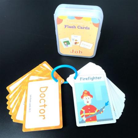 Montessori Baby Lär dig kognitiva engelska Word Card Flashcards