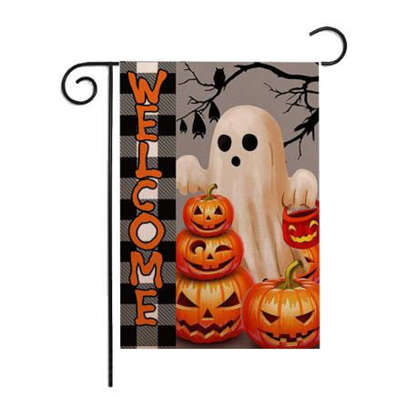 Halloween Trädgårdsbanner Dubbelsidig, 12x18