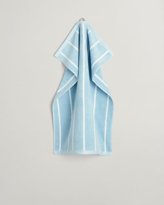 GANT - Stripete håndkle 50X70 fresh blue
