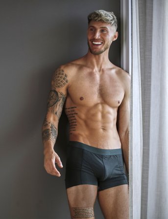 TOPECO Men's Bamboo Boxer 3-P - Navy - S