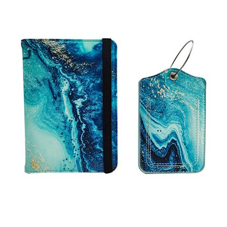 Bagasjelapper med full personvernomslag Navn ID-kort og rustfritt