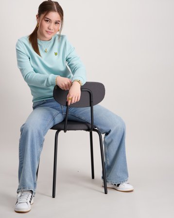 Lyle & Scott Crew Neck Sweatshirt Blå Tröjor Tjej - Kids Brand Store