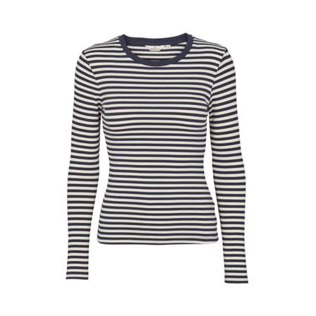 Basic Apparel Ludmilla Long Blå, Dame Langærmet