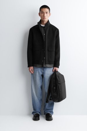 COS Men's Travel Backpack Bag in Black