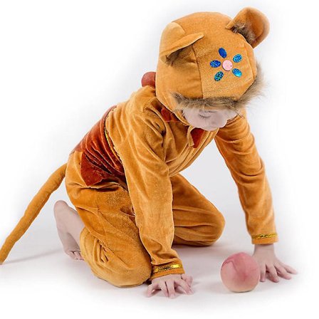 Monkey Long Cosplay -asu Puku Stage Wear -juhlavaatteet S (110 cm)
