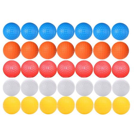 30 kpl Värikkäitä Golfpalloja Kevyitä Palloja Sisätilojen Palloja Harjoitteluapuvälineitä Ilmaydin Palloja Sekalaisia Värejä 4.1X4.1CM Assorted Color 