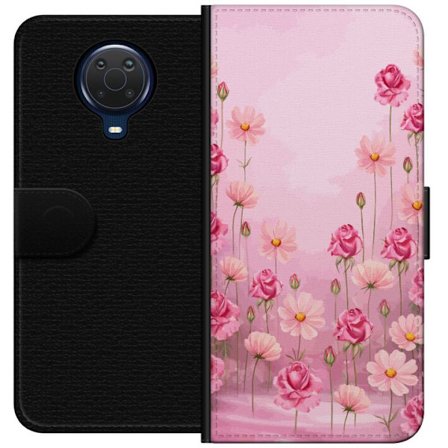 Kompatibelt Lommeboketui til Nokia G20 Petal Reverie Soft Blush