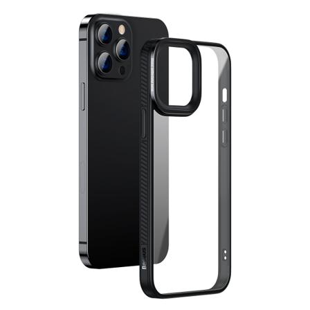 Baseus Crystal Mobilskal Till Iphone 13 Pro, Svart Svart