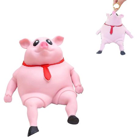 2023 Ny Pink Pig Squishy Legetøj, Nyhed Sød Gris Klemme Legetøj, Sød Pink Gris Mand Sensorisk Stress Legetøj, Stressaflastningslegetøj Til Børn