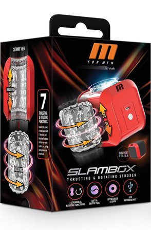 SlamBox Thrusting & Rotating Stroker Masturbator med motor - Blushme.se
