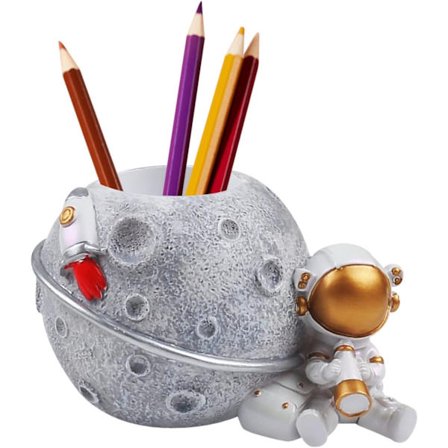 Astronautpojkar Guld Pennhållare Tillbaka till Skolan Barn Present