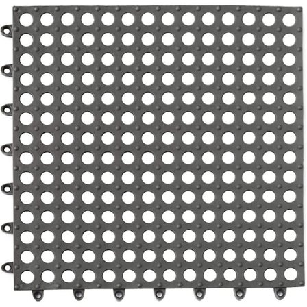 5 st Interlocking Pvc Golvplattor Med Massage Avloppshål - Diy Storlek Kök Badrum Halkfria Golvplattor Matta - För Pool Dusch Husdjursområde Stuga 