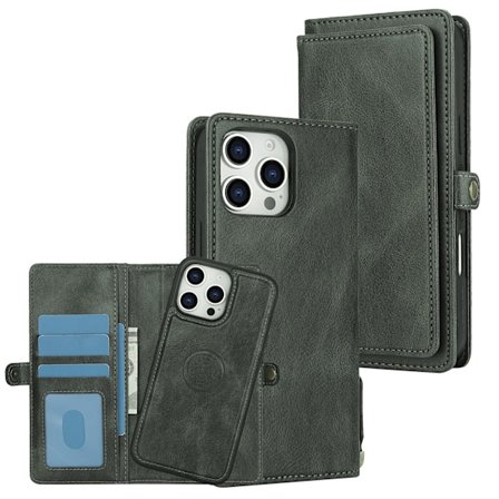 iPhone 16 Pro - Praktiskt Robust 2-1 Plånboksfodral