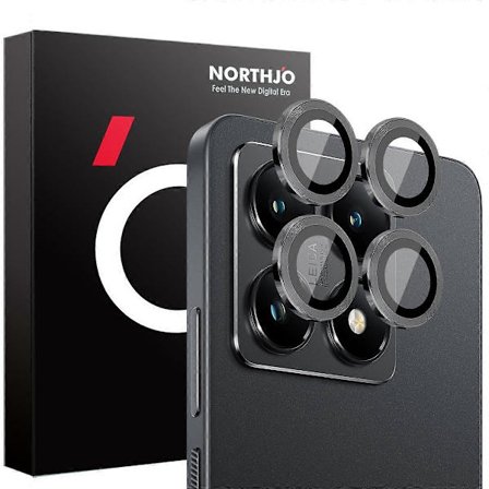 NORTHJO 1 Sæt Til Xiaomi 14T Hærdet Glas Kameralinse Film CD Årer Metalring Linsebeskyttelse Multicolor