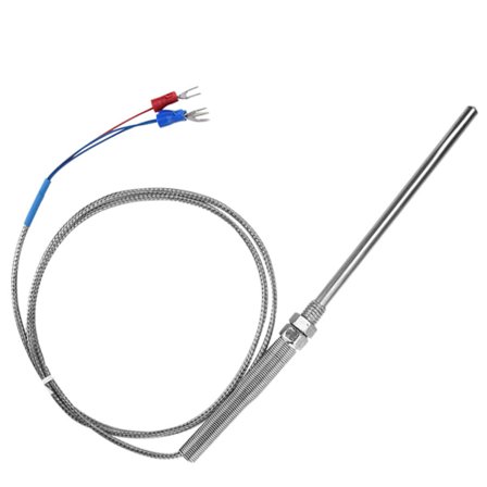 M8 Gevind PT100 Platinmodstand Termoelement 100mm Probe Temperatur Sensor Ledning 0-400°C 1 m
