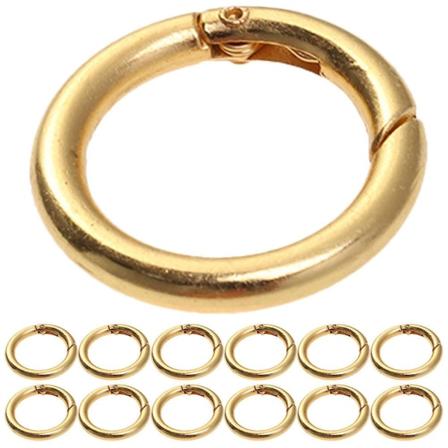 15 kpl Sinkkiseosavaihtolenkit Avattavat Hyppyrenkaat Jaotut Avaimenperän Renkaat Kiillotetut Päällystetyt Jousirenkaat Kultaiset 2,8 cm Golden 2.8CM