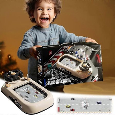 Børns Racing Adventure Legetøj Racebil Breakout Spilmaskine Simuleringskørsel Rat Gave