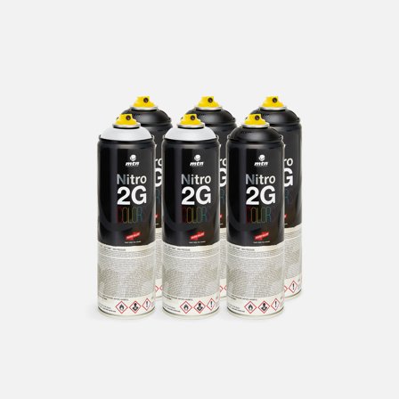 Montana Nitro 2G Colors 500 ml Black & White 6 Pack