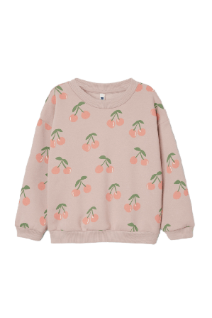 RIKIKI Mönstrad collegetröja FAITH Hoodies & sweatshirts Röd 98/104