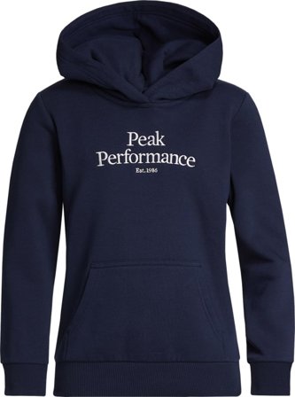 Peak Performance Junior Original Hood Children long-sleeved sweaters Blue 160