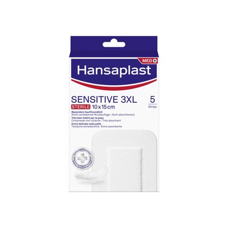 Hansaplast Cerotti Sensitive 3XL Medicazione Per Ferite Medio