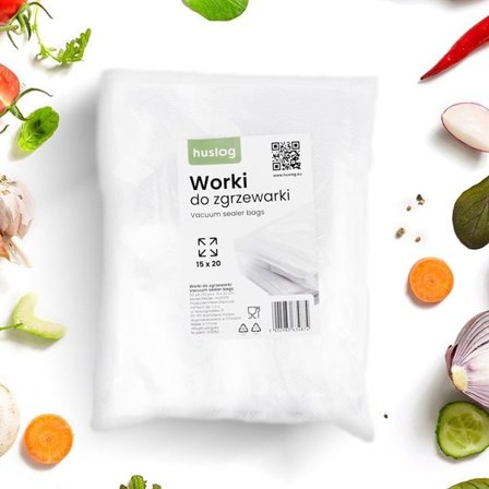 Huslog vakuumpåsar 15×20 cm – 50-pack