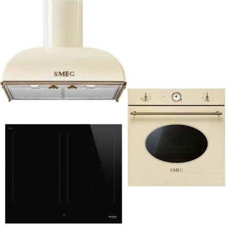 Smeg Colonial Hvitevarepakke, creme