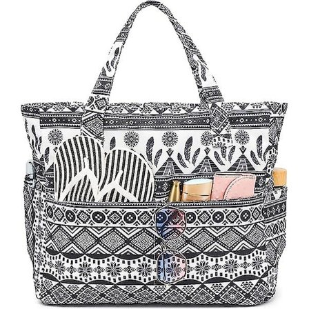 Vandtæt strandtaske til damer, pooltaske, stor fitnesstaske med vådrum til weekendture LOX