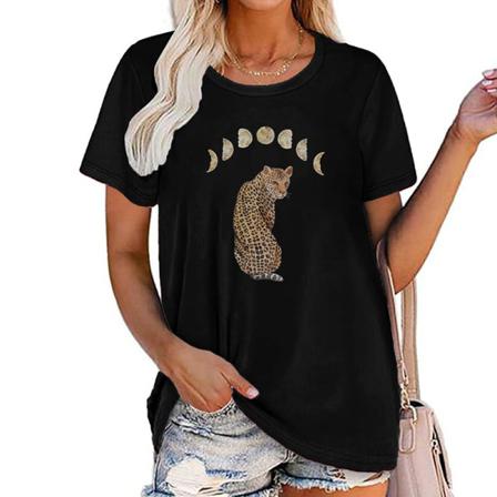 T-shirt Med Printed För Damer Med Print
