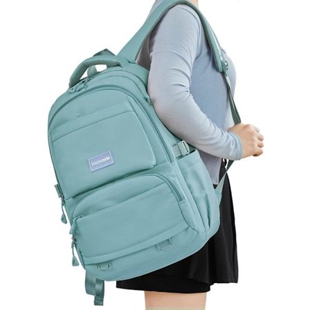 Lettvekts skolesekk for kvinner, søt skolesekk for jenter, laptopryggsekk for skole, uformelle dagsturer, reisesekk for høyskolearbeid