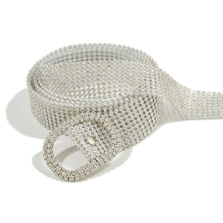 Dam Rhinestone Bälte Shiny Diamond Crystal Dambälte