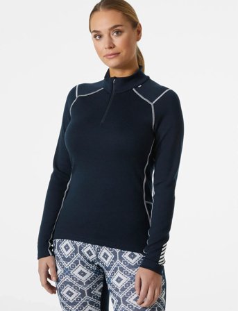 Helly Hansen W Lifa Merino Midw 1/2 Zip - Navy - XL