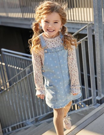 Minymo T-Shirt Ls Aop Rib - Pink - 110