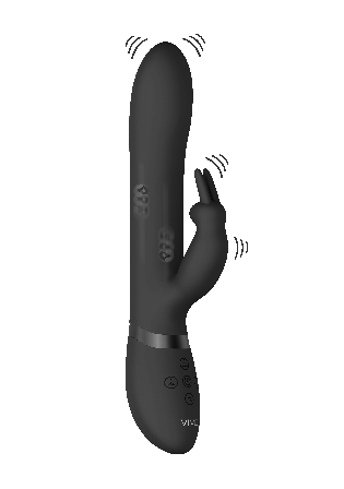 Amoris - Stimulating Beads Rabbit - Black - Vuxen.se - G-punkt massage, stimulator, vibrator