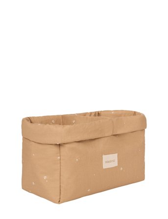 NOBODINOZ Stories Double Storage Basket 30X20X15 - Brown - ONE SIZE