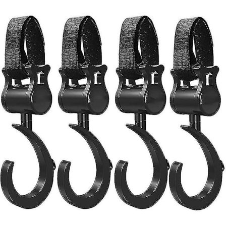 4 barnvagnskrokar 360 graders rotation Barnvagnsbagagekrok Mu DXGHC