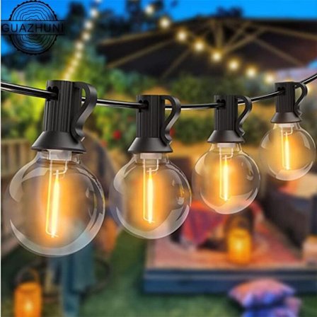15 m LED-lysslynge i taverna-stil for utendørs bruk med G40-pærer [GPA]